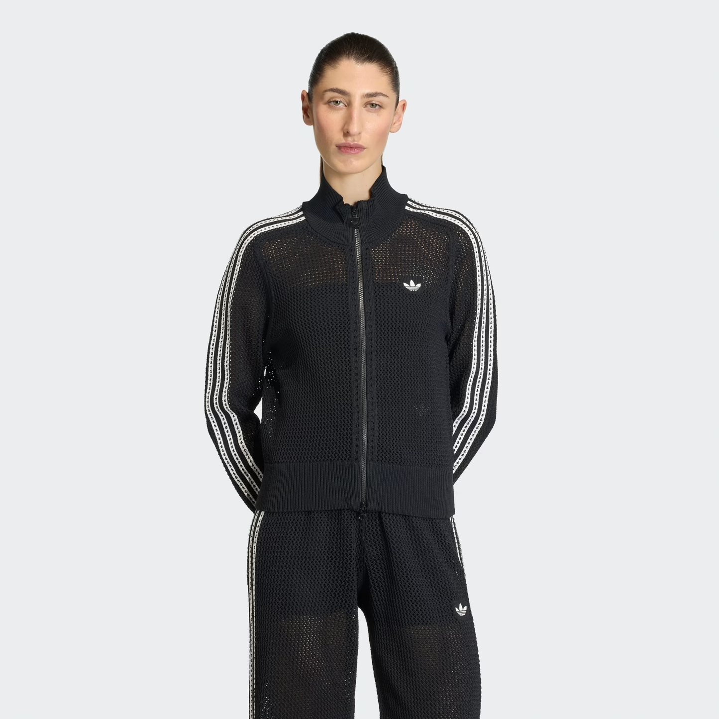 Knitted Crochet Firebird Track Top