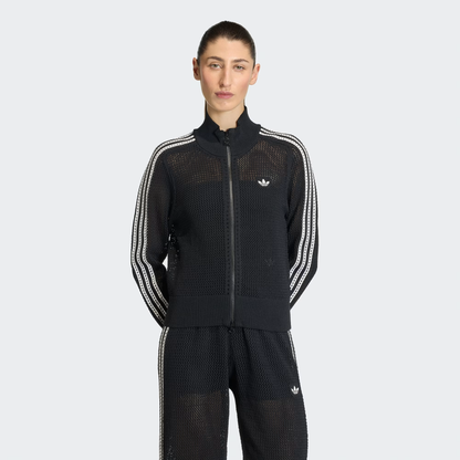Knitted Crochet Firebird Track Top